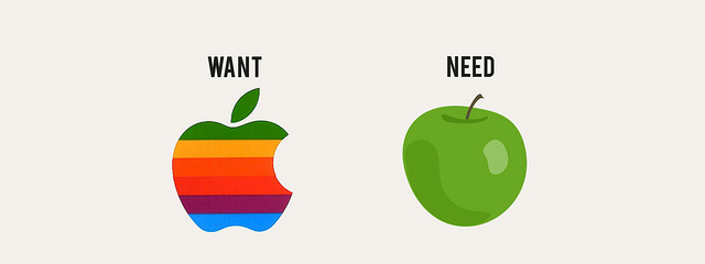 want vs need